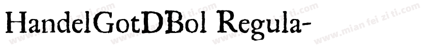 HandelGotDBol Regula字体转换